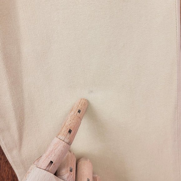 Vintage 90s/Y2K Ralph Lauren Light Tan Lace Trim Jeans - Picture 7 of 13